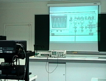 photo du vidoprojecteur et de l'cran